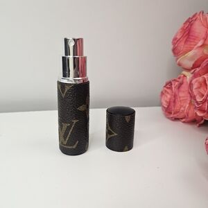 Upcycled Authenticated Louis Vuitton Canvas Travel Spray Atomizer With COA